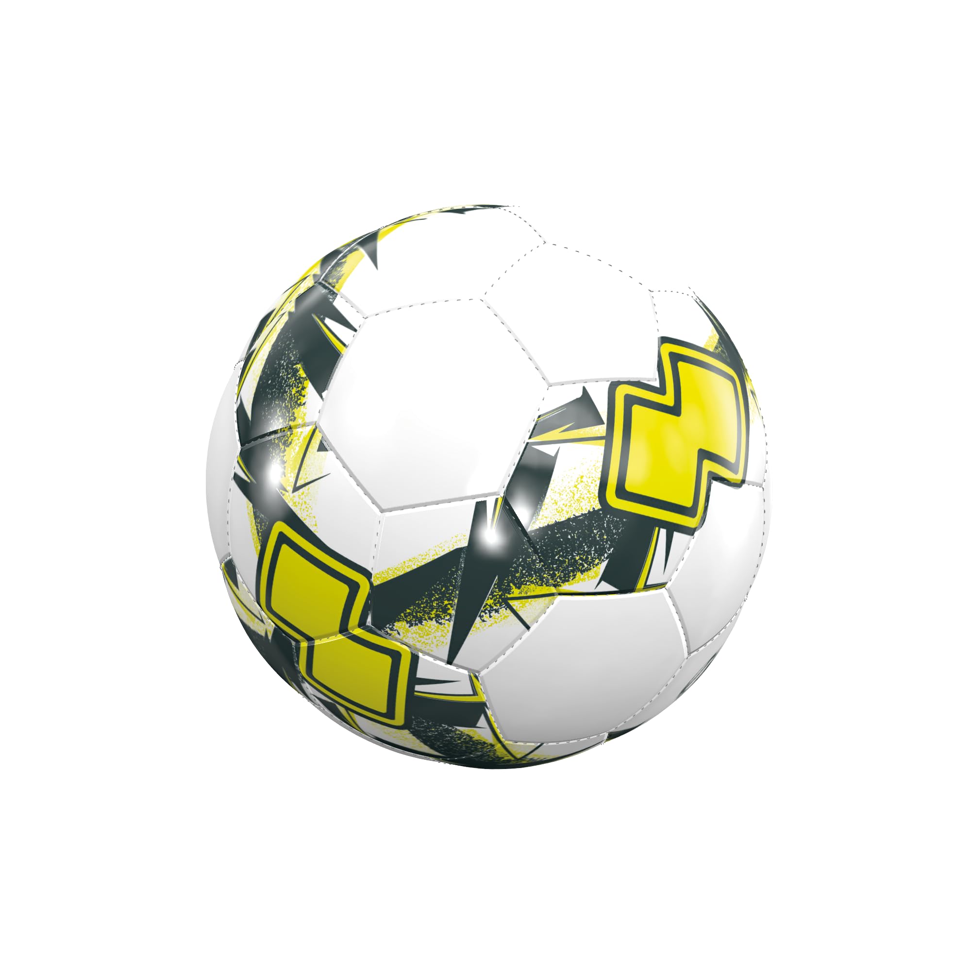 

ERREA STORM HERITAG Training Futsal Ball for Youth and FIFA Adults, Quality, 28-Panel, Hand-Stitched (Size 4), White/Charcoal/Yellow (HA0H0Z97010)