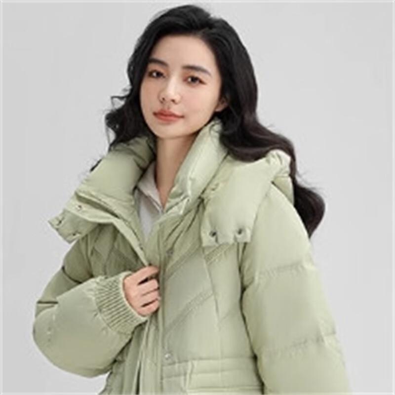 YAYA 2024 Women's Long Hooded Down Jacket