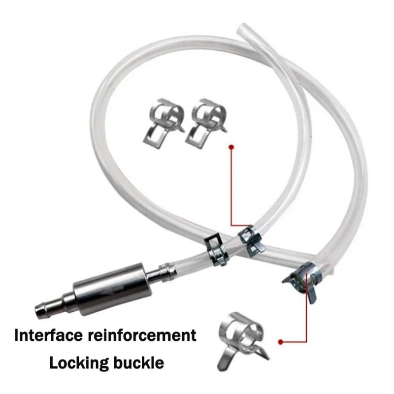 Motorcycle Fuel Pipe Motorcycle Tool Hydraulic Brake Bleeder Tool One Way Valve Oil Pumping Pipe