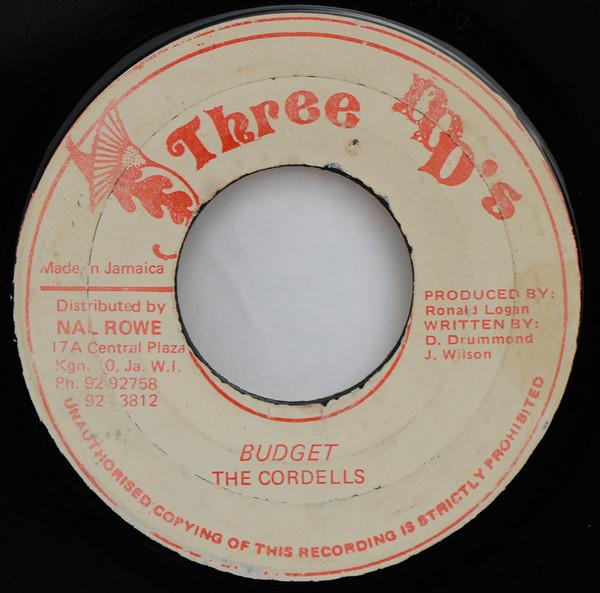 

7inch Record CORDELLS Budget NONE Three DDDs 1981 Jamaica Reggae Ska Dub Used