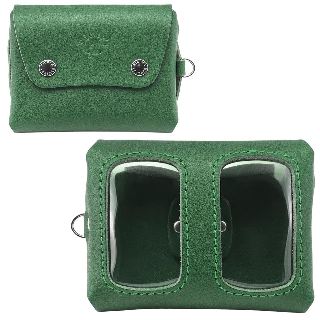 Double Smart Key Case Type II Normal Green Compatible with almost all models Storage of 2 smart keys Horizontal Wallet Card Holder Key Case Clear