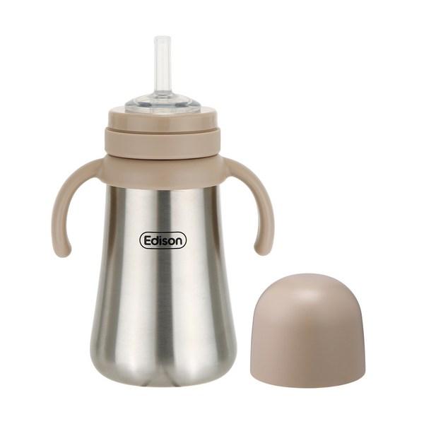 

Соломенная чашка Edison из нержавеющей стали для теплого и холодного холода, 300 мл, бежевый, 1 шт.