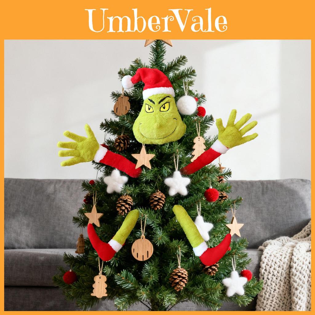 Christmas Plush Grinch Toy With Plush Material For Holiday Decor And Gift Giving
