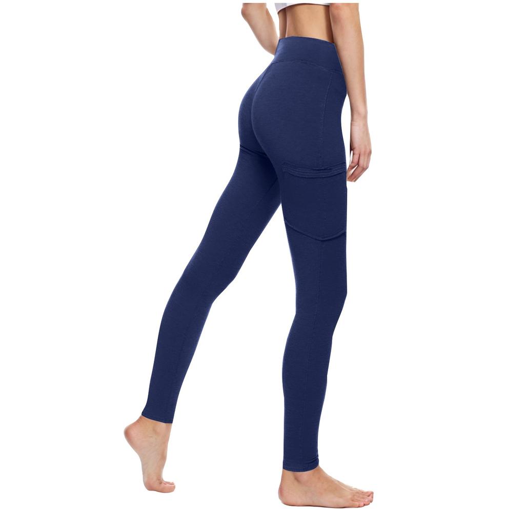 Hose mit weitem Bein für Damen, Yogahose, hohe Taille, Jogginghose mit Taschen, Stretchhose, bequeme Workout-Sport-Jogginghose