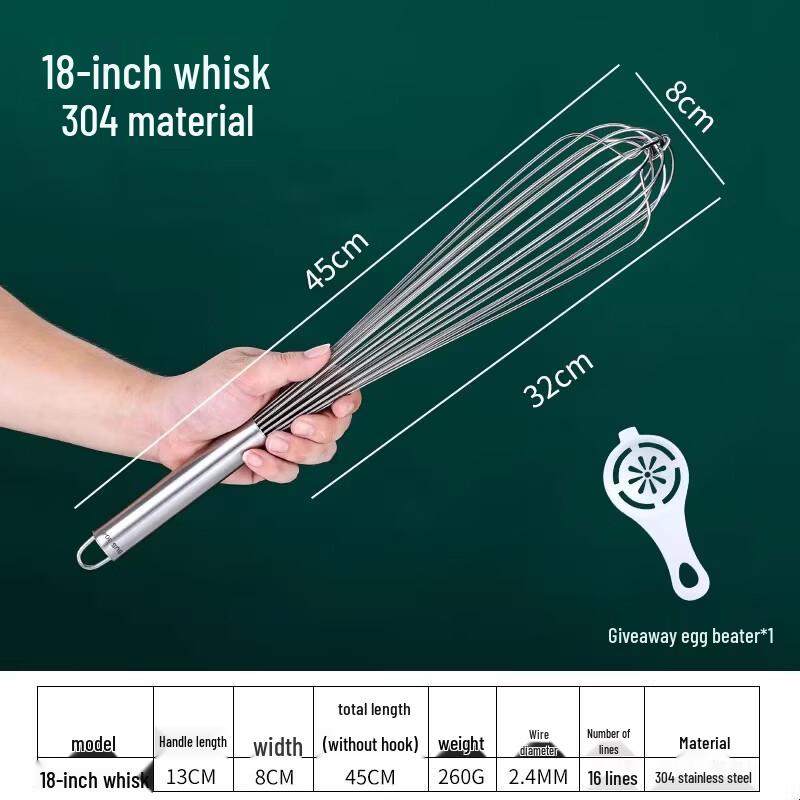 Miaojiayi Stainless Steel Hand Whisk