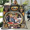 Guns N'roses Band Retro Print Blanket Flannel Soft Comfort Blanket Home Travel Blanket Kids Warm Blanket Birthday Gift