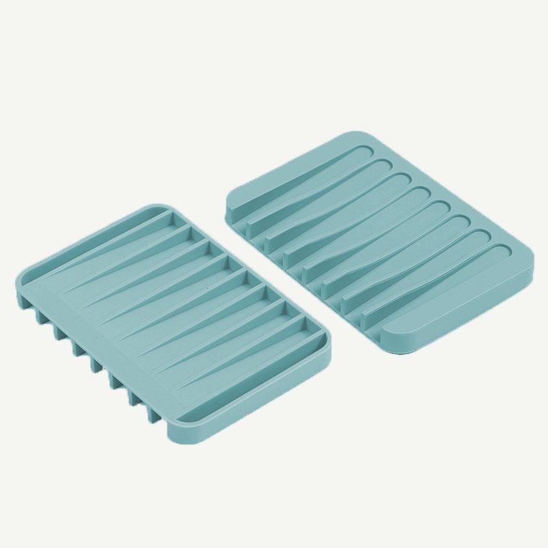 Silicone Non-Slip Soap Holder and Bathroom Storage Tray