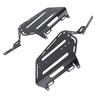 Motorcycle Side Luggage Rack Aluminum Strong Load Bearing Black Powder Coating Enhanced Safety Side Storage Rack for