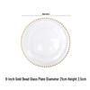 European Style Gold Rim Ceramic Dinnerware Set - Includes Large Bowls, Soup Bowls, Plates, and Rice Bowls for New Year Celebrations.
