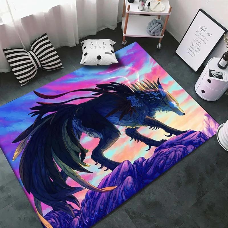 Wild Animal Wolf Floor Mat Door Front Decoration Home Living Room Floor Mat