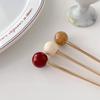 Retro Metal Hair Sticks Glass Beads Pendant Hairpin for Women Elegant Chinese Style Ancient Style Classical Jewelry Accessories