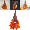 Holiday Door Hanger With Maple Leaf Hat For Thanksgiving Decor And Photo Props