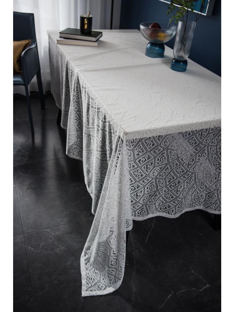 Modern Lace Tablecloth Hollow Decorative Cover Cloth Napkin Coffee Table Village White Jacquard Photo Background Cloth
