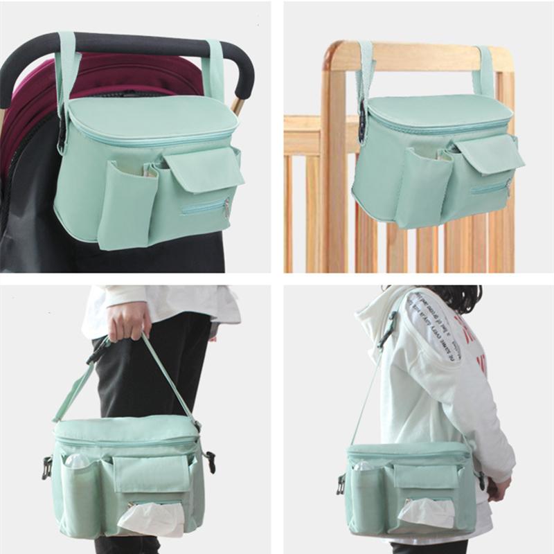 Kinderwagen-Korb, Aufbewahrungsorganisator, Isolierung, Baby-Wickeltasche, wasserdichte Mama-Tasche