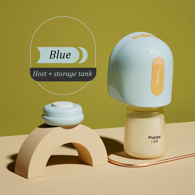 

Односторонний электрический автоматический встроенный массажный доильный аппарат с функцией громкой связи, бесшумный молокоотсос для грудного молока синий