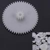 Fevas ARWDFG 60pcs New Type Plastic Shaft Single Double Reduction Crown Worm Gears DIY Robot Fevas ARWDFG 60pcs New Type Plastic Shaft Single Double Reduction Crown Worm Gears DIY Robot