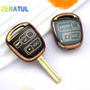 Shell Fob For Lexus ES GS LS IS RX SC LX RX400h ES330 RX330 GS300 GS430 For Toyota Land Crusier FJ Cruiser Car Key Case Cover
