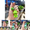 Adorable Silicone Keychain With Cute Dinosaur Cartoon Design For Bags And Keys