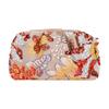 Slim Profile Sequined Woven Pouch Bag Lightweight Embroidered Floral Handbag