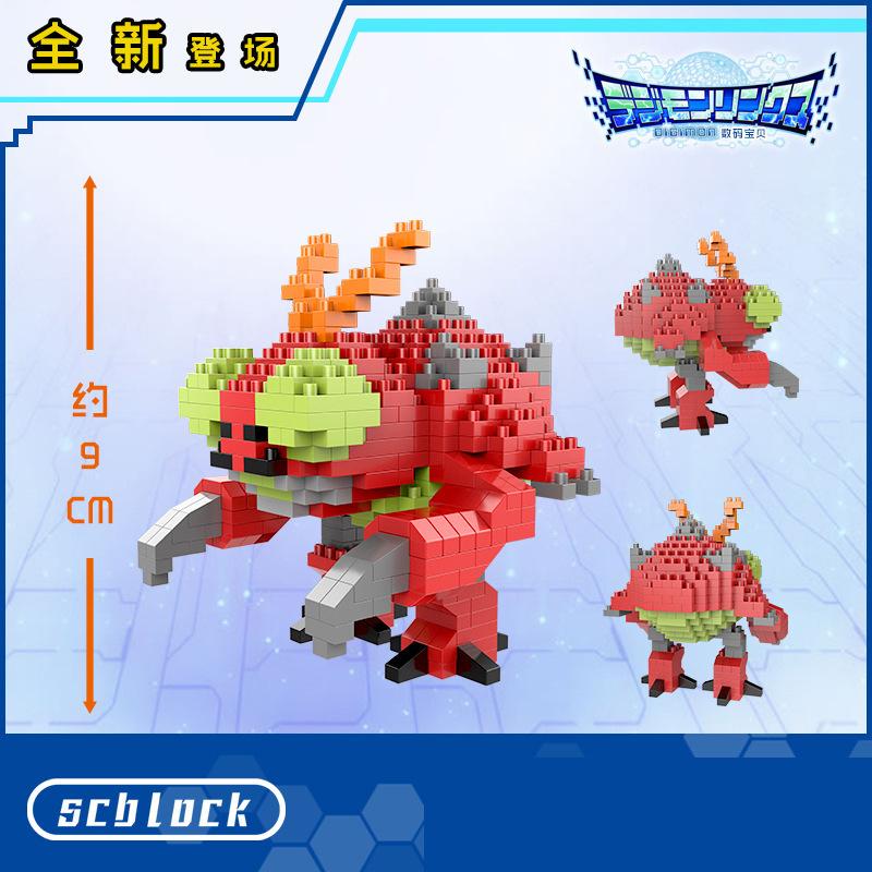 Digitální monstrum Agumon Gabumon Mini stavebnice Piyomon Greymon DIY Mikro cihličky Tentomon Gomamon Figurky Hračky Pro děti Dárek