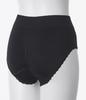 Full Compatible with Winged Soft Size M [Peach John] Seamless, Soft, Stretchy, Coverage, High-rise, Pads, Lace-up, Fit, Sanitary, Black,