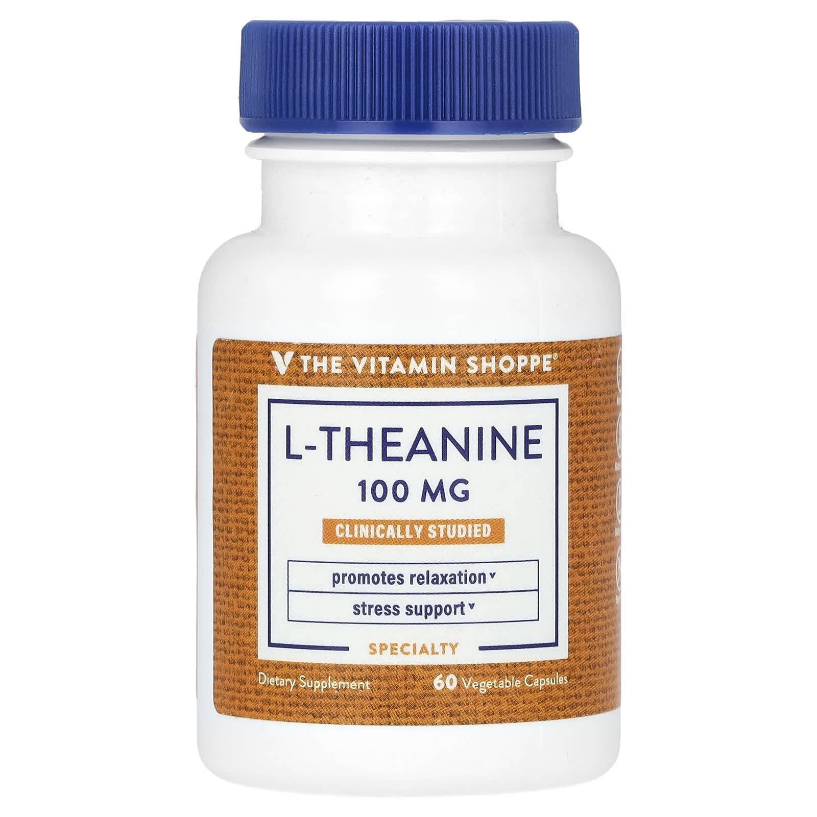 

The Vitamin Shoppe, l-теанін, 100 мг, 60 вегетаріанських капсул