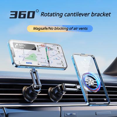 Hipacool Car Magsafe Phone Holder Magnetic Airout Phone Stand Multi-angle Adjustmnet High Load Bearing Stable Phone Bracket