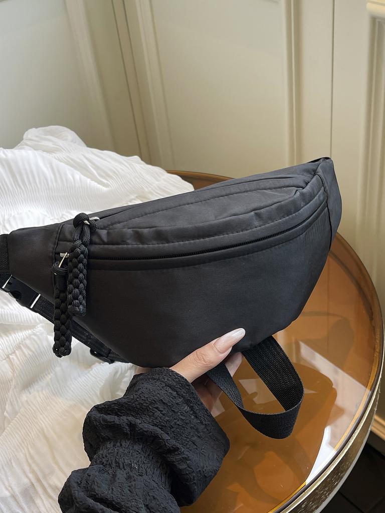 Fashion Nylon Fanny Pack Crossbody Bag Waist Bag Shoulder Bag Women's Casual Sling Purse For Outdoor Sports Sport Bags