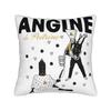 Metal Angine de Poitrine Rock Music Square Pillowcases Polyester Home  Cushion Case Creative Decorative Pillow Cover