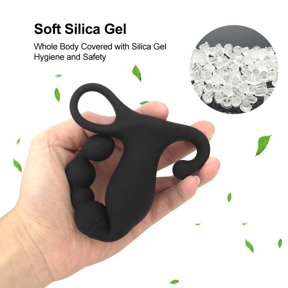 Silicone Anal Beads Vibrator for Women Men Dildo for Anal Butt Ball Plugs Remote Control Prostate Massager Sex toys for Adults