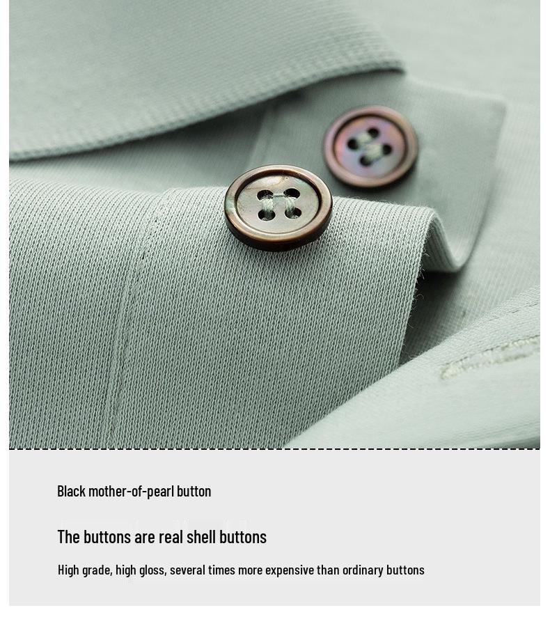 Hochwertiges Herren-Polohemd, Ammoniak-Finish, doppelseitiges Piqué, Umlegekragen, Kurzarm, Business Casual Teamuniform