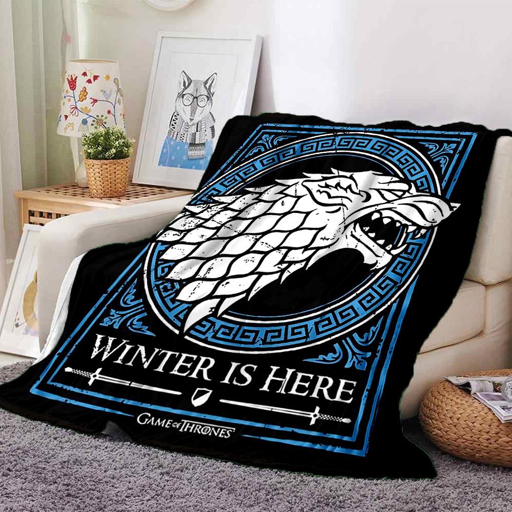 

1pc Winter is Here Game of Thrones Soft Flannel All-Season Throw for Home, Office, Outdoor UseDurable Comfort 100410 80cmx120cm(31inx47in)