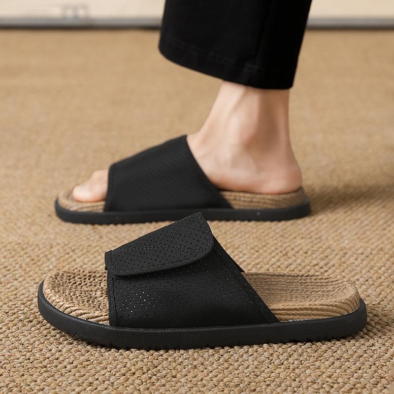 Summer Men Sandals Beach Slippers Fashion Outdoor Slippers Casual Beach Water Sports Shoes Breathable Hollow Flip Flops Cheap Male Aqua Sneaker