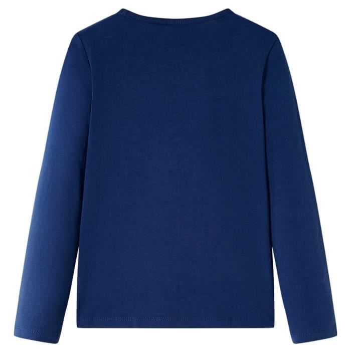 Children's Long-sleeved T-shirt with Glittery Deer, 2 Colors and 5 Sizes Available