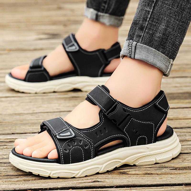 Fashion 2025 New Men's Sandals Breathable Outdoor Sport Sandals Comfortable Beach Flats Lightweight Quick-Dry Hiking Shoes for Men