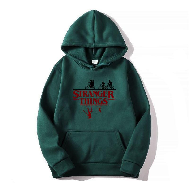 2025 Kids European & American STRANGER THINGSKAT Cartoon Fleece Hoodie for Autumn/Winter