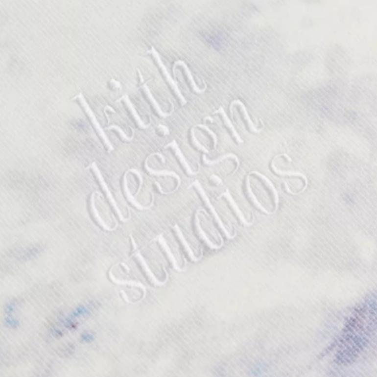 Kith Printed Hoodie Long Sleeve Men Tops Blue KHM030346-424