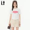 Izzueit Women's 3D Embroidered Print Cool Cotton T-Shirt