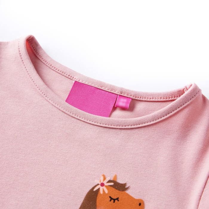 Kids' Long-sleeved T-shirt Light Pink 92/104/116/128/140