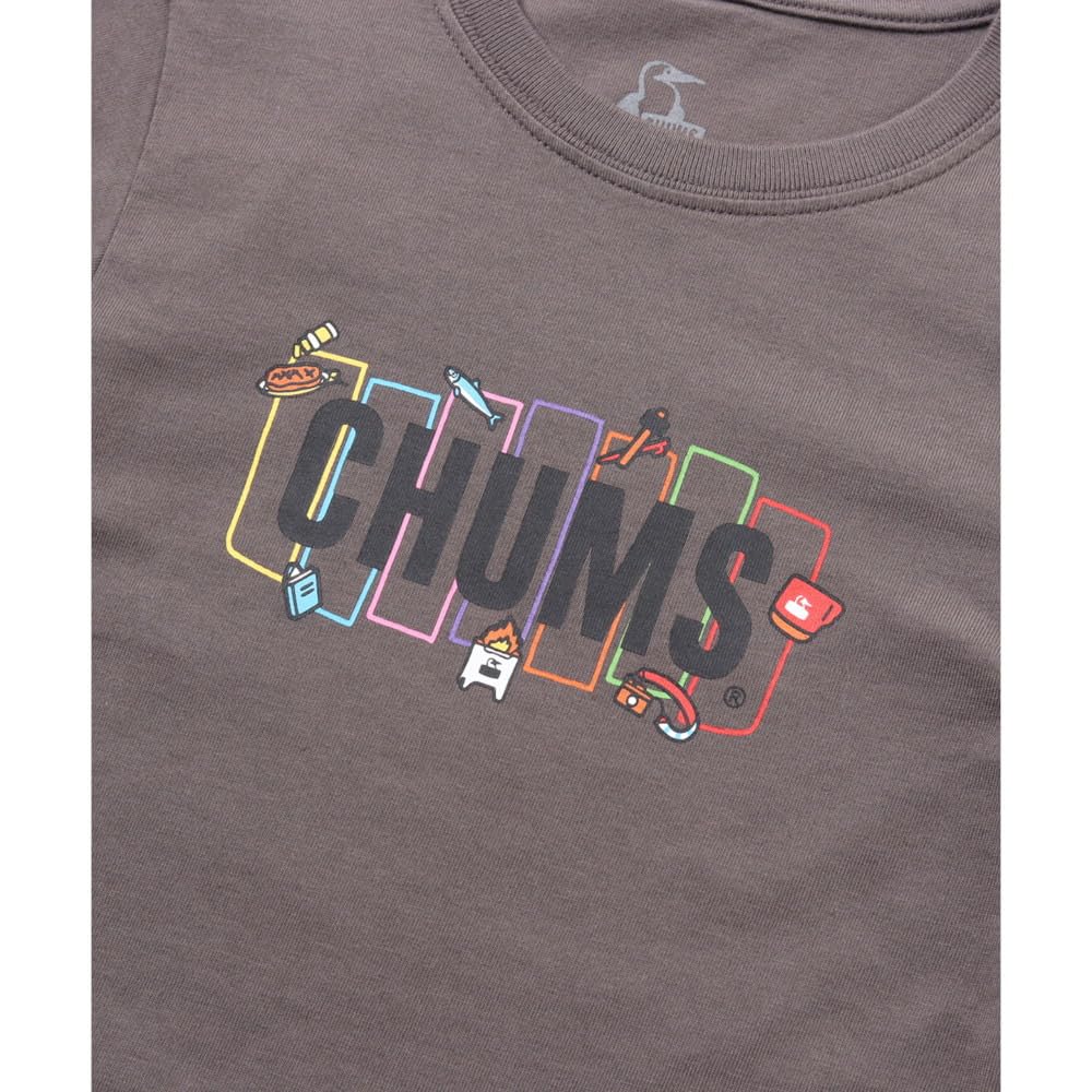 What to do in Camping Kids Charcoal [Chums] T-Shirt Kid's T-Shirt