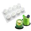 Easy Releases 8 Hole Bamboos Shape Silicone Molds Suitable For Mousse Cake Chocolate And DIY Baking Craft Projects