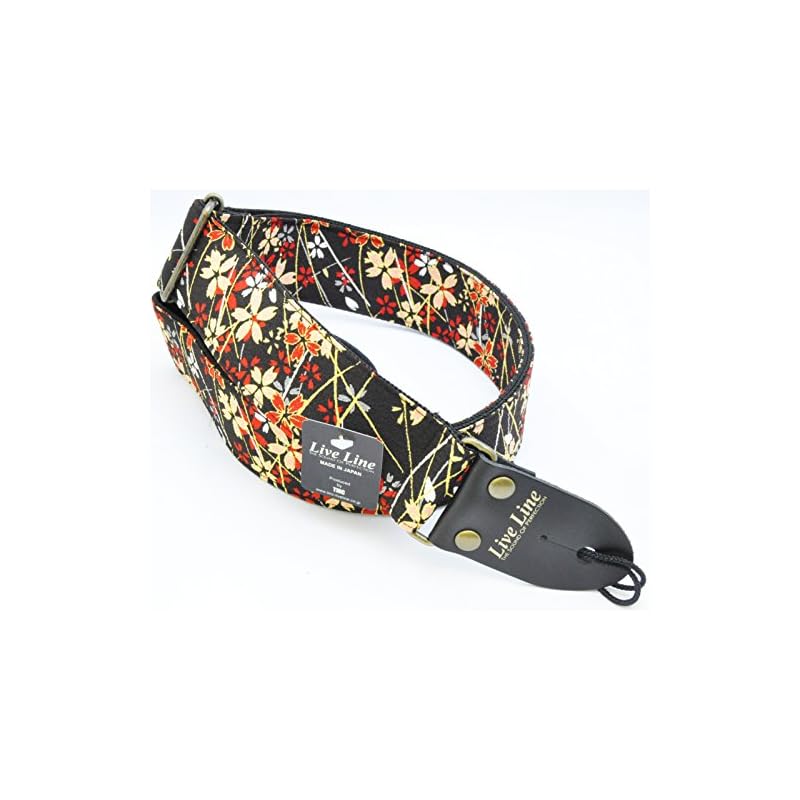 LIVE LINE Live Line Chirimen/Sakura Grass Guitar Strap LS2400KSB