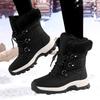 Cotton shoes winter outdoor velvet thickened wear-resistant non-slip thick-soled medium tube warm snow boots warm