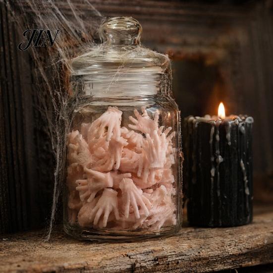 Scary Tabletop Horror Accents Halloween Mini Crawling Hand Ornaments, Realistic Palm Decor Props, Spooky Ornaments Table Decorations for Haunted House