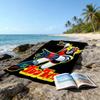 1pc UFO Robot Grendizer2 Beach Towel, Beach and Seaside Swimming Pool Equipment, Fashion Pattern, Rectangular, Travel Essentials
