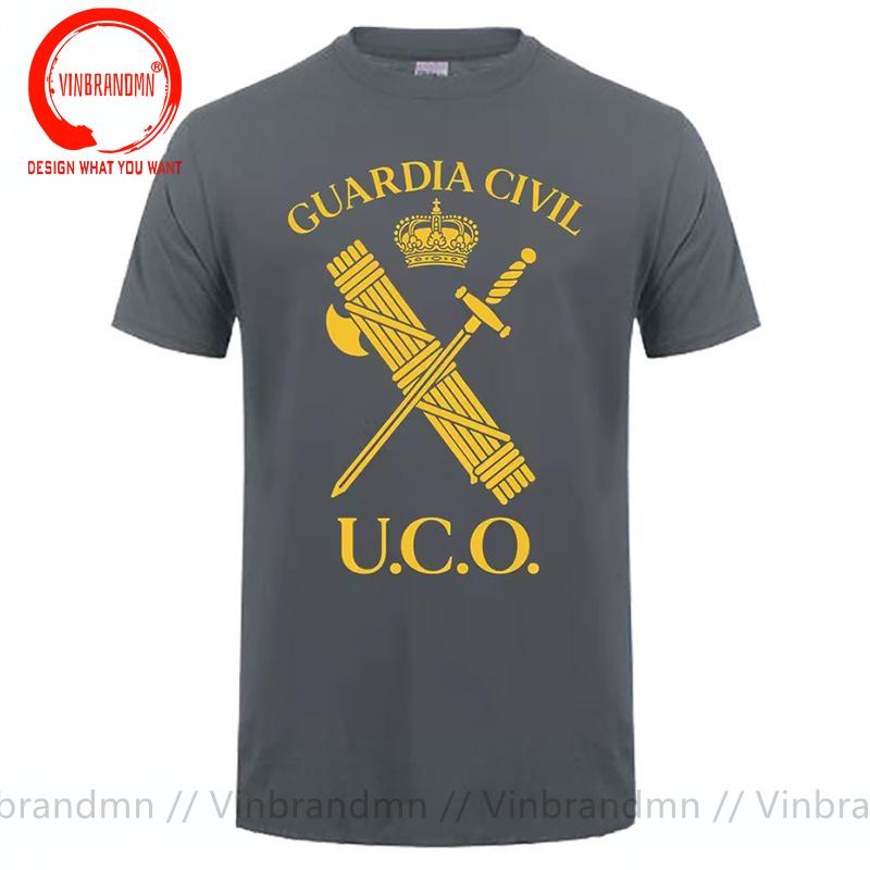 Uco Guardia Civil Espaa Polica T Shirt Unisex Spain Guardia Civil Tshirt Unisex Military Army Summer Streetwear Tops Tee Shirt