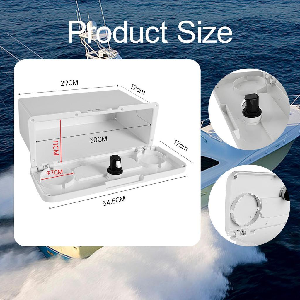 Boat Storage Box with Lock for Marine Applications, Glove Accessories
