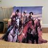 1 pezzo John Wayne Western Cowboy Coperta per cavallo, tutte le stagioni leggera Coperta poster per casa ufficio sonnellino all'aperto multifun Coperta posterionale