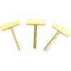 3Pcs T Soldering Iron Tips, 30W/40W/60W Brass Silicon Solder Iron T Tip with Hot Press Stripe for Repair Soft Wire Crystal Screen Strokes Broken