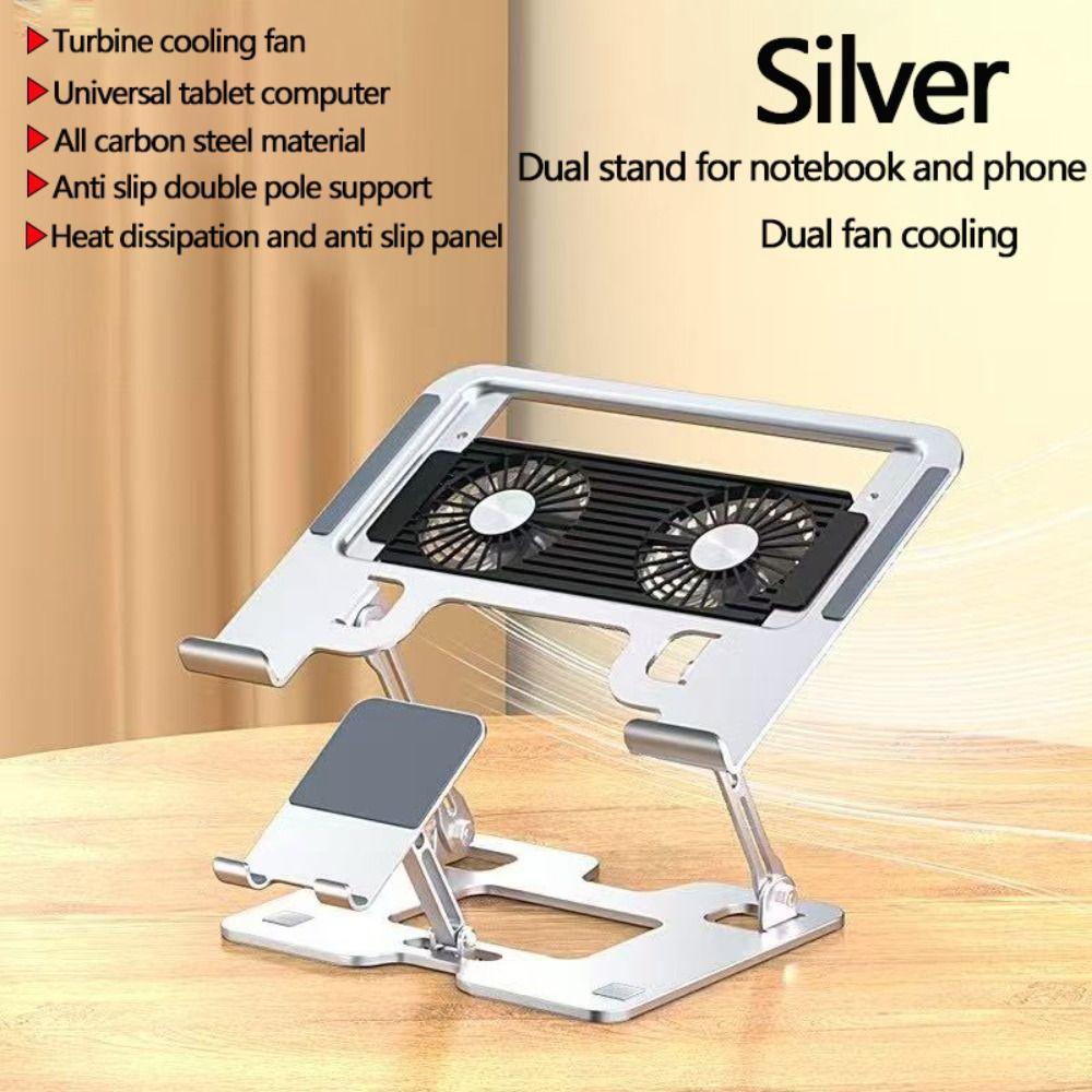 Carbon Steel Tablet Stand Foldable Cooling Bracket High Quality 2-in-1 Laptop Stand Office